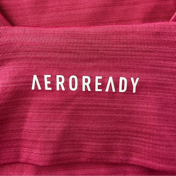 Adidas Women's Pink Workout Yoga Gym Crop Top - Picture 3 of 9